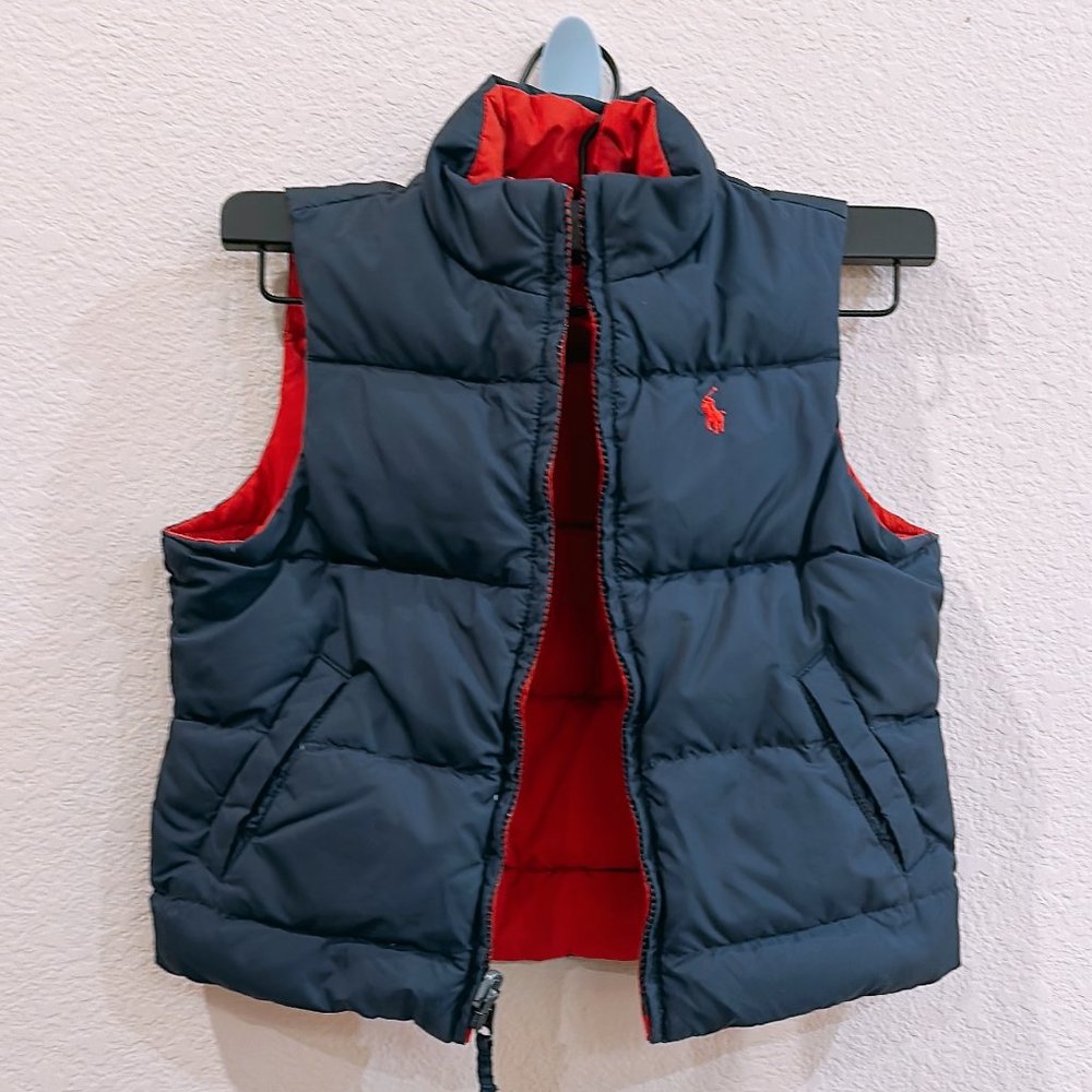 Ralph Lauren Boy Reversible Padded Down Zipped Vest :  Size: 3